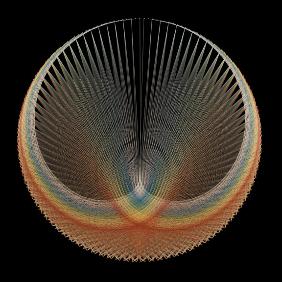 String Art Curve of Developing Consciousness String Mandala